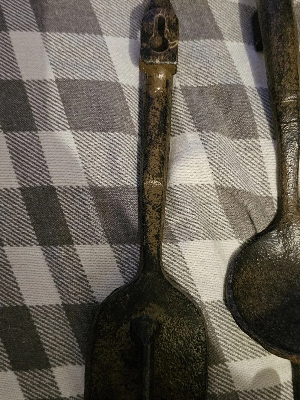 Vintage Style Iron Kitchen Utensil Wall Hooks - Set of 3